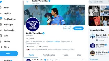 After Virat Kohli, Sachin Tendulkar Changes Twitter DP to Honour Maharashtra Police Amid Corornavirus Crisis