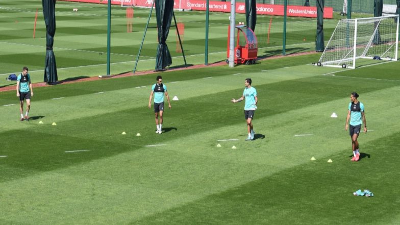 Mohamed Salah, Sadio Mane Sweat it Out With Liverpool & Team, Players Maintain Social Distancing While Training (See Pics)