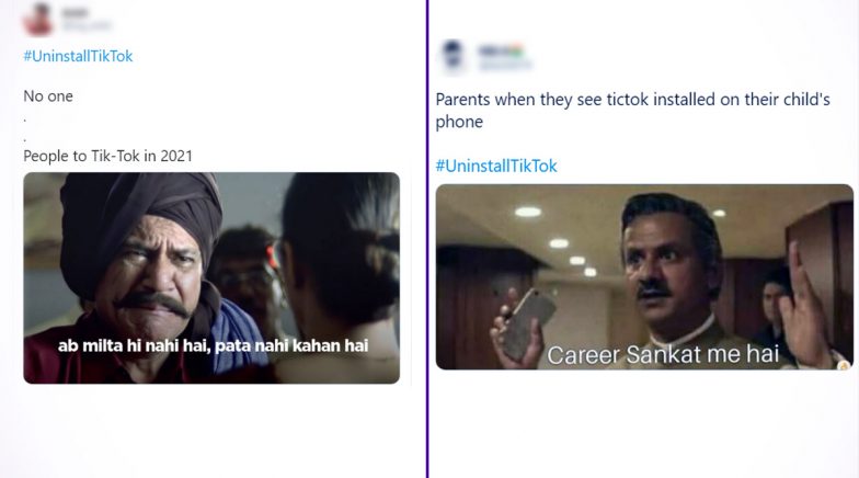 #UninstallTikTok Funny Memes & Jokes Take over Twitter as Netizens Have ...