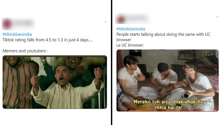 TikTok Ratings Drop Further on Google Play Store, Netizens Can’t Keep Calm As They Trend #BanTikTokIndia With Funny Memes and Jokes