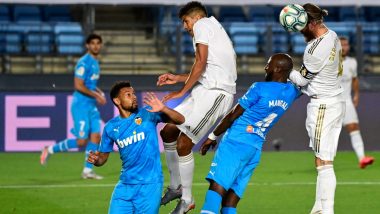 Real Madrid 3-0 Valencia, La Liga 2019-20 Match Result: Karim Benzema and Marco Asensio Volleys Fire Madrid to Victory