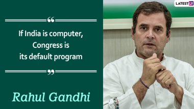 Rahul Gandhi Birthday: Popular Quotes by the Congress Leader as He Turns 50 Years