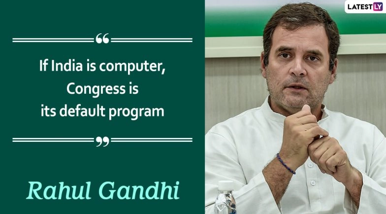 Rahul Gandhi Birthday: Popular Quotes by the Congress Leader as He Turns 50 Years