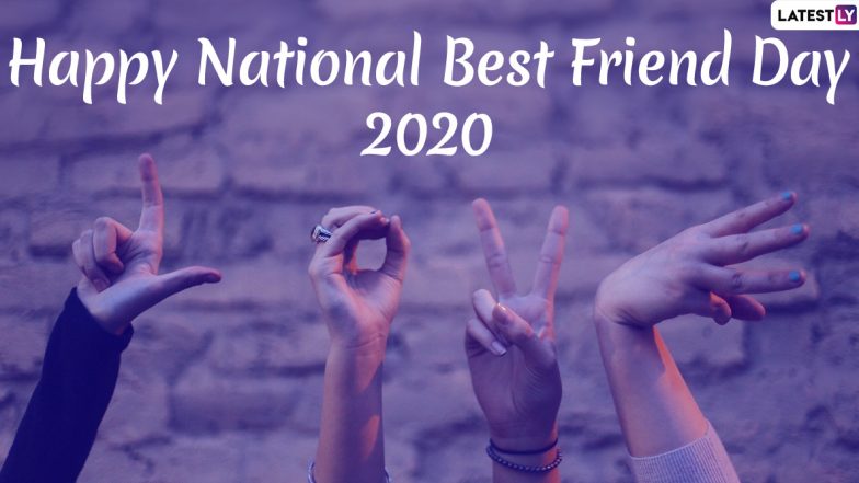 National Best Friend 2020 Day Images & HD Wallpapers for Free Download Online: Wish Happy BFF Day With WhatsApp Stickers, GIF Greetings and Hike Messages