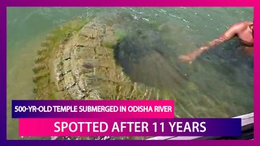 500-Year-Old Temple Submerged In Odisha’s Mahanadi River Resurfaces After 11 Years