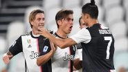 Juventus 4&ndash;0 Lecce, Serie A 2019&ndash;20 Match Result: Cristiano Ronaldo, Paulo Dybala on Target As Bianconeri&rsquo;s Stretch Lead at Top to Seven Points (Watch Goal Video Highlights)