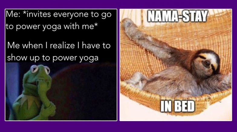 International Yoga Day 2020 Funny Memes for Lazy People: These Hilarious  Jokes Will Make You Do Yoga on This Day, Savasana, at Least!