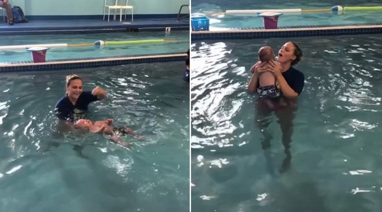 TikTok Video of Baby Thrown into Swimming Pool During ‘Infant Survival Class’ Sparks Debate