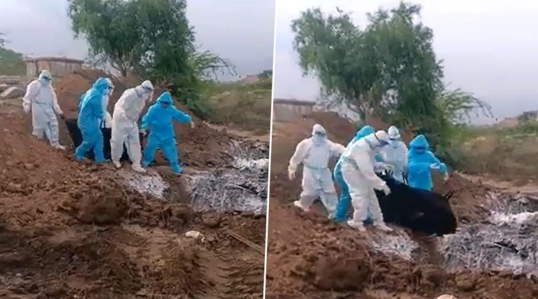 DK Shivakumar Shares Video Showing Dead Bodies of COVID-19 Patients Being Thrown in Pit in Ballari