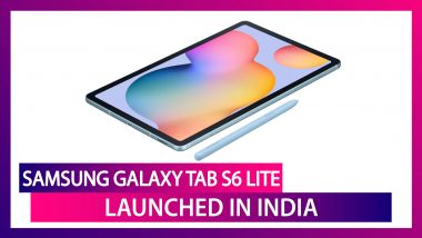 Samsung Galaxy Tab S6 Lite with an 8MP Rear Camera Launched in India; Check Prices, Variants, Features & Specifications