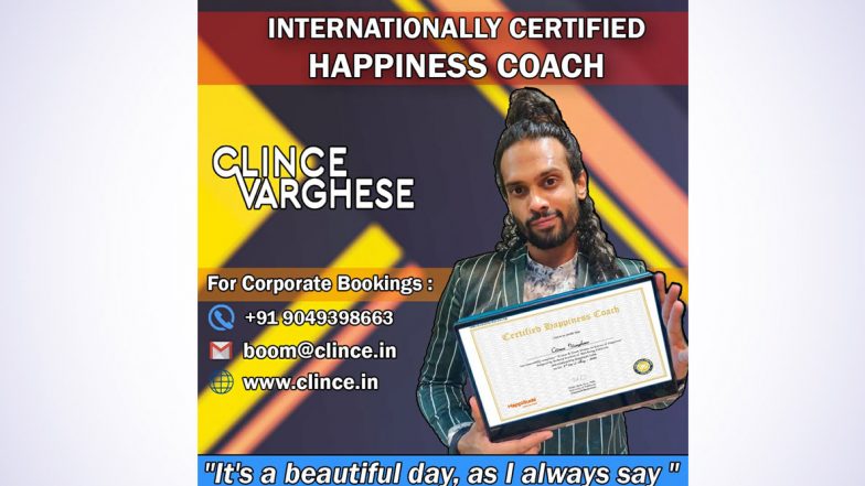 Award-Winning Indian TV Host Clince Varghese Is Now an Internationally Certified Happiness Coach