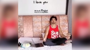 Gurmeet Choudhary Meditates by Chanting the OM Mantra to Beat Lockdown Anxiety (Watch Video)
