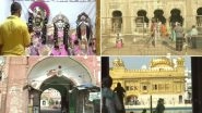 Religious Places Reopen Across India From Today, Devotees Offer Prayers at Temples, Churches, Mosques, Gurdwaras With Social Distancing Norms; See Pics and Videos