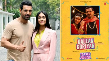 Batla House Duo of John Abraham, Mrunal Thakur Reteam for ‘Gallan Goriyan’ Video Song, Teaser Out Tomorrow