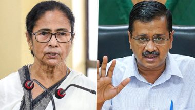 Mamata Banerjee Wishes Arvind Kejriwal Speedy Recovery as Delhi CM Goes Into Self-Isolation With Sore Throat and Fever