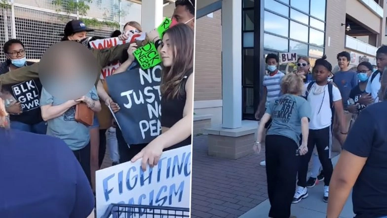 Video of White Lawyer, 64, Spitting on a Black Teen After Blocking Black Lives Matter Protests Goes Viral! Netizens Enraged At The Incident Of Racist Attack After George Floyd Death