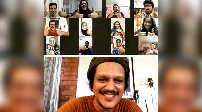 Vijay Varma Interacts with Young Doctors From His Home-Town Hyderabad on Video Call