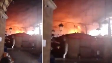 Mumbai Fire: Blaze Erupts at Crawford Market Area, Several Fire Tenders Rushed to Spot