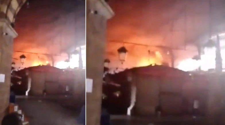Mumbai Fire: Blaze Erupts at Crawford Market Area, Several Fire Tenders Rushed to Spot