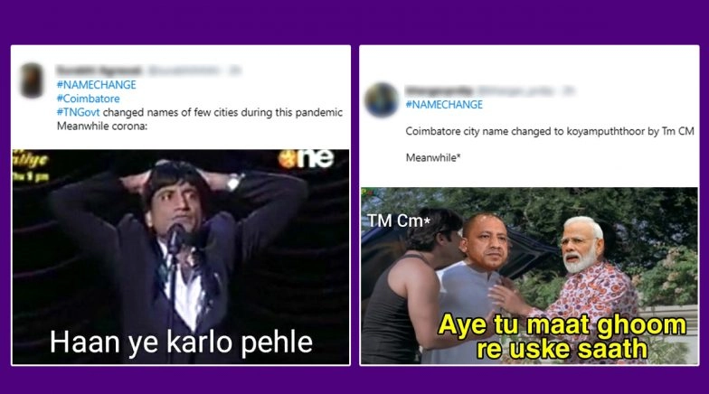 Funny 'Name Change' Memes Go Viral On Twitter as Tamil Nadu Government Prioritises Renaming Cities