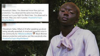 #JusticeForToyin Trends on Twitter, Angry Netizens Demand Justice After Black Lives Matter Teen Activist Oluwatoyin Salau Was Found Dead in Tallahassee