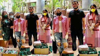 Ameesha Patel Celebrates Her Birthday by Distributing Masks, Sanitary Napkins and Food Items to the Needy