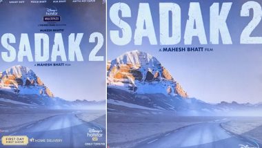 Sadak 2 on Disney+Hotstar: Alia Bhatt Reveals The Poster of Mahesh Bhatt Directorial and It Looks Divine