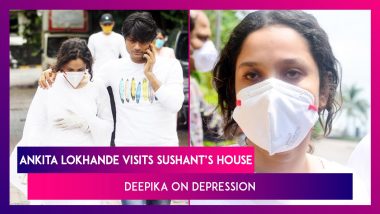 Ankita Lokhande Visits Sushant Singh Rajput’s Home, Deepika Padukone Speaks On Need For Mental Health Awareness | Celebs Spotted