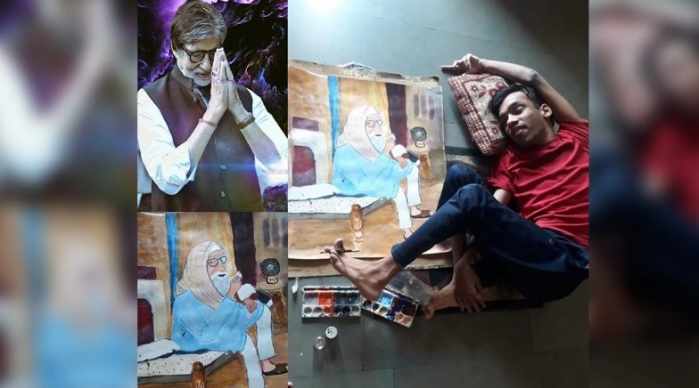Amitabh Bachchan Is Humbled By Meeting Specially-Abled Artist Aayush