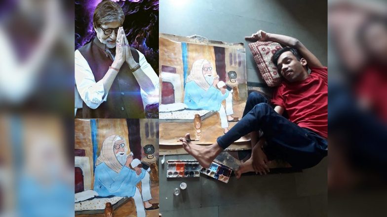 Amitabh Bachchan Is Humbled By Meeting Specially-Abled Artist Aayush, Shares Heartwarming Post (View Pic)