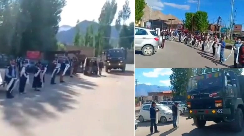 Ladakh Youths Wave White Scarves to Pay Tribute to Galwan Martyrs, Sonam Wangchuk Tweets Video