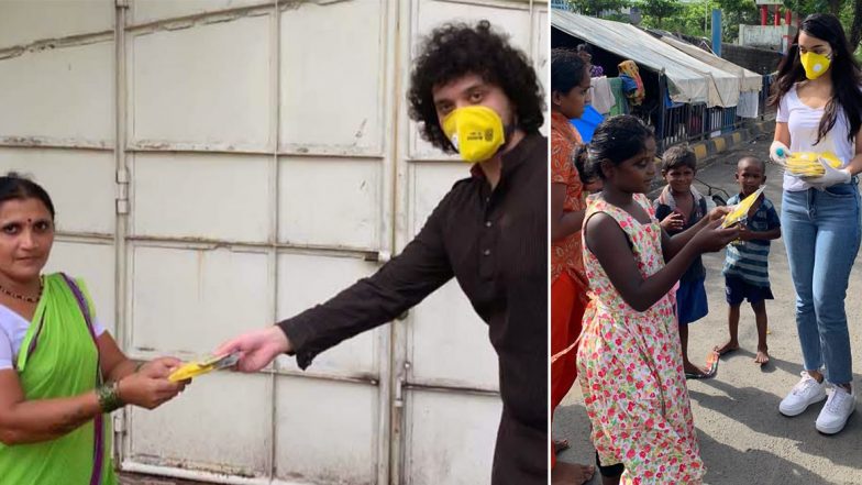 Namashi Chakraborty, Amrin Qureshi Distributes Mask to the Underprivileged Amid COVID-19 Pandemic