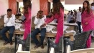 Sonali Phogat, TikTok Star and Haryana BJP Leader, Thrashes Hisar Market Committee Secretary Sultan Singh With Slipper (Watch Video)