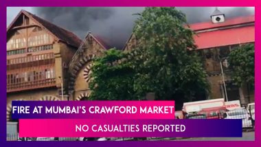 Massive Fire Breaks Out At Mumbai’s Iconic Crawford Market, Doused After Three Hours, No Casualties