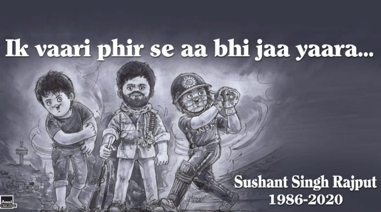 Here's Amul Topical's Heart-wrenching Tribute to Sushant Singh Rajput