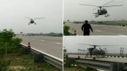 IAF Helicopter Cheetah Makes Emergency Landing on Highway in Haryana's Sonepat
