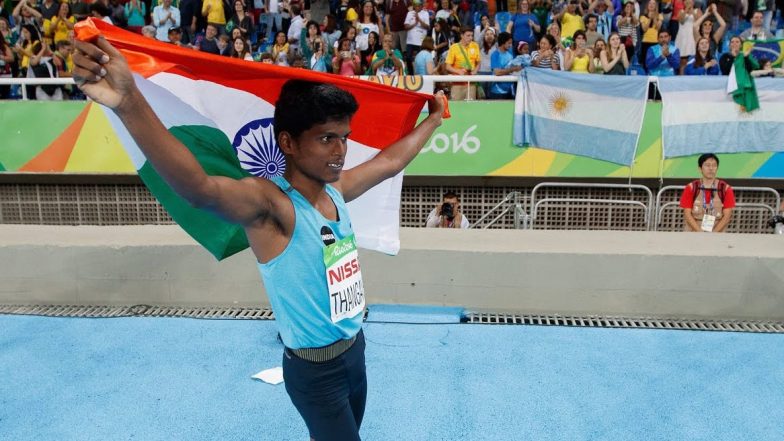 Mariyappan Thangavelu, Sharad Kumar and Varun Singh Bhati at Tokyo Paralympics 2020, Athletics Live Streaming Online: Know TV Channel & Telecast Details for Men's High Jump T63 Final