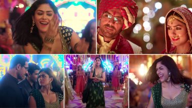 Gallan Goriyan Song: Mrunal Thakur and John Abraham Come Together for a Foot-Tapping Wedding Number (Watch Video)