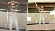 Shah Rukh Khan Is Busy Shooting For Some Project In Mannat's Balcony (View Leaked Pics and Video)