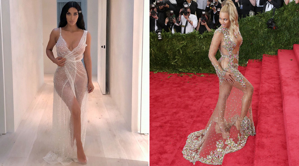 It's No Panty Day 2020: From Beyoncé in Skin-Baring Sheer Tulle Evening  Gown to Kim Kardashian's Sparkly See-Through Dress, These 7 Celebrities  Just Love to Go Commando! (View Pics)