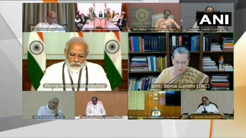 India-China Face-Off: All Party Meeting Called by PM Modi Underway, Sonia Gandhi, Other Opposition Leaders Attend