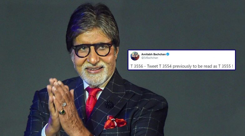 Amitabh Bachchan Rectifies His Tweet Number, Internet Reacts With ...