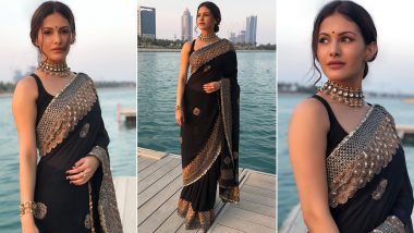 When Amyra Dastur Fashioned Her Grandmother’s Gold Studs a La Vintage Charm to Her Resplendent Saree Vibe!
