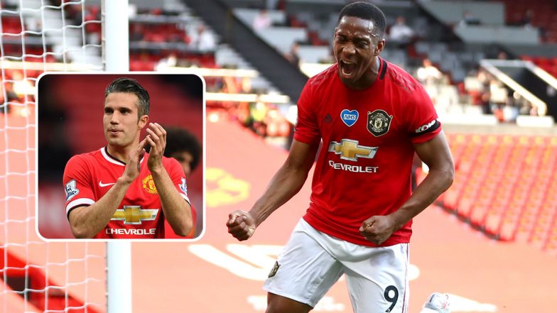 Robin Van Persie Congratulates Anthony Martial for Breaking Manchester United’s Seven-Year Hat-Trick Drought (See Post)