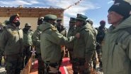 Indian Army Chief General Manoj Mukund Naravane Awards Commendation Cards to Soldiers Who Faced Chinese Soldiers in Galwan Valley Clash in Ladakh