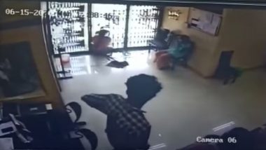 Shocking! Woman in Kerala's Ernakulam Dies After Colliding Into Bank's Glass Door, CCTV Video Shows Accident