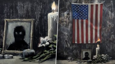 Banksy Reveals New Artwork in Support of George Floyd Protests With Burning American Flag (View Pic)