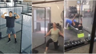 California Gym Reopens With Plastic Pods Made of Shower Curtains For People to Work Out While Maintaining Social Distancing, View Pics and Videos