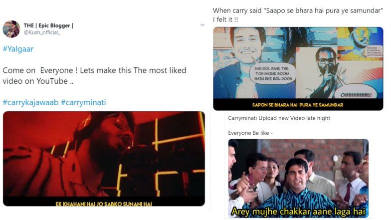 CarryMinati Yalgaar Funny Memes & Jokes Trend on Twitter As Comedian Ajey Nagar Drops New Rap YouTube Video!