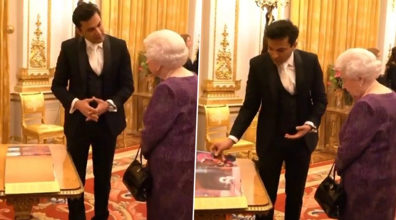 Chef Vikas Khanna Breaks Protocol & Requests Table to Present His Book Utsav to Queen Elizabeth II